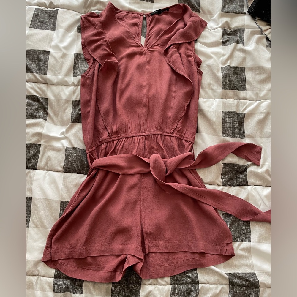 Dynamite Dusty Rose Sleeveless Romper